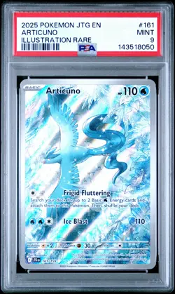 PSA 9 Articuno 161 Illustration Rare Pokemon 2025 Journey Together - Image 1