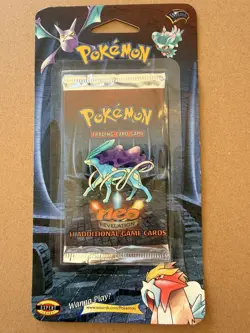 GEM MT - 2001 WOTC Pokemon Neo Revelation Blister - Suicune Art - Fully Sealed - Image 2