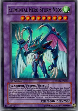 Yugioh Elemental Hero Storm Neos PTDN-EN043 1st Edition Super Rare NM - Image 1