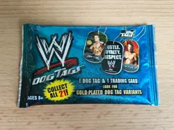 Topps WWE Dog Tags (2007) Trading Card & Dog Tag - Sealed Pack - Rare - Image 1
