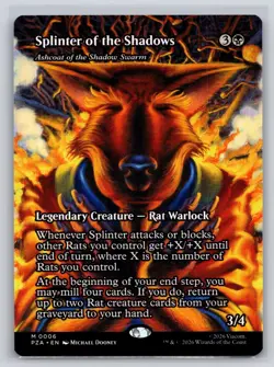 Splinter of the Shadows - Ashcoat of the Shadow Swarm (Borderless) 6 NM - Image 1