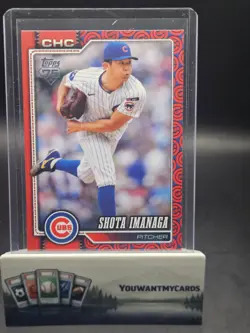 Shota Imanaga 2026 Topps Series 1 #178 Team Color Border Parallel ~ Chicago Cubs - Image 1