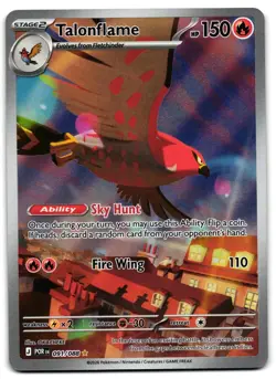 Talonflame 091/088 - 🌊 Perfect Order Illustration Rare Pokemon TCG Holo 🖤 - LP - Image 1