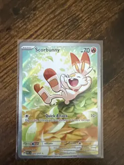 Scorbunny 225/217 Ascended Heroes Pokemon TCG Illustration Rare Holo - Image 1