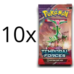 Pokemon TCG 10x Booster Pack TEMPORAL FORCES SV05 - ENG ENGLISH - Image 1