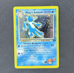 Misty's Golduck 💫 Swirl NM LP Gym Challenge Holo Rare 12 Pokemon 12/132 WOTC - Image 2