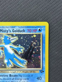 Misty's Golduck 💫 Swirl NM LP Gym Challenge Holo Rare 12 Pokemon 12/132 WOTC - Image 4