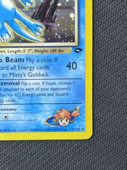Misty's Golduck 💫 Swirl NM LP Gym Challenge Holo Rare 12 Pokemon 12/132 WOTC - Image 5