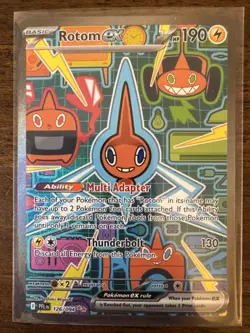 Rotom ex 126/094 SIR Full Art Holo Pokemon Mega Evolution Phantasmal Flames - Image 1