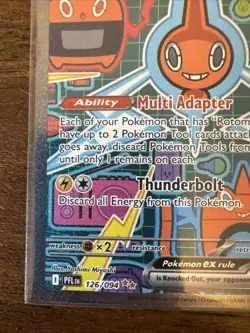 Rotom ex 126/094 SIR Full Art Holo Pokemon Mega Evolution Phantasmal Flames - Image 5