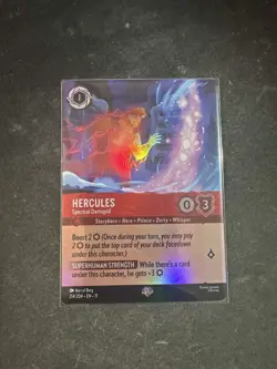 Disney Lorcana Epic Rarity Hercules - Spectral Demigod Winterspell Foil 214/204 - Image 1