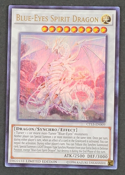 Yugioh TCG - Blue-Eyes Spirit Dagon - CT13-EN009 - Limited - NM Secret Rare 2013 - Image 1