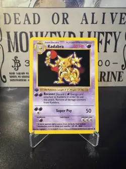 Kadabra - 1st Edition Base Set (Shadowless) 32/102 NM!!! Pokemon Card - Image 1