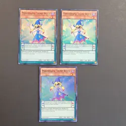 Yugioh TCG - 3x Performapal Trump Witch - FUEN-EN048 - Super Rare, 1st - NM 2017 - Image 2
