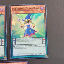 Yugioh TCG - 3x Performapal Trump Witch - FUEN-EN048 - Super Rare, 1st - NM 2017 - Image 4