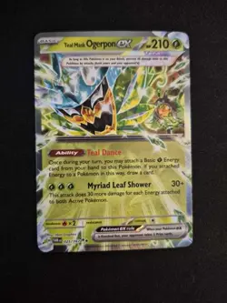 Teal Mask Ogerpon Ex 025/167 NM - Double Rare Holo - Twilight Masquerade - Image 1