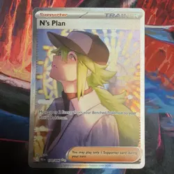 N's Plan SAR 170/086 SV11B English Pokemon Card Black Bolt Pokemon Tcg - Image 1