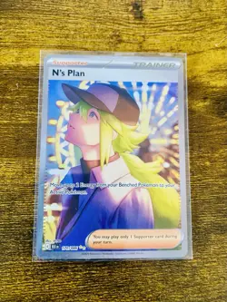 Pokemon TCG N's Plan 170/086 Full Art Trainer Black Bolt MINT English 🔥😍 - Image 1