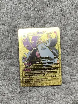 Toxapex GX HP210 Spike Cannon Rare Gold Accent Foil Fan Art Display Card - Image 2