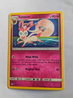 Pokemon Tcg Sylveon 87/131 Sun & Moon Prismatic Forbidden Light Rare Card Nm - Image 1
