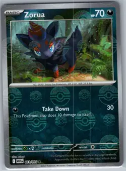 Zorua Poke Ball 061/086 SV: White Flare - Pokemon Card - NM - Image 1
