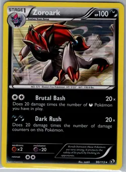 Zoroark 90/113 Holo Legendary Treasures - Pokemon Card - NM - Image 1