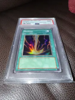 2002 Yugioh Raigeki PSA 9 LOB-053 Magic Card - Image 3