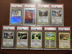 🔥PSA 9 8 Delcatty Reverse Holo EX Lot Of 9 Pokemon Cards Advanced Japanese 🔥 - Image 1