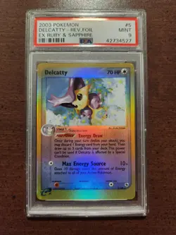 🔥PSA 9 8 Delcatty Reverse Holo EX Lot Of 9 Pokemon Cards Advanced Japanese 🔥 - Image 2