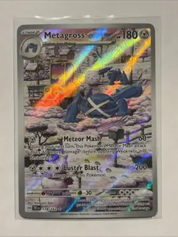 Pokemon TCG Metagross 178/162 Temporal Forces Holo Card Illustration Rare - Image 1
