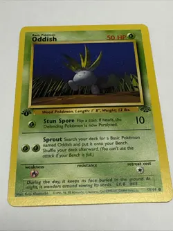 Pokemon TCG Oddish Jungle 1st Edition Common Card 58/64, Regular NM - Image 1