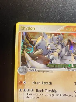 Pokemon Card-Rhydon -Holo-Ex Emerald-10/106-ENG-Stamped-Excellent - Image 3