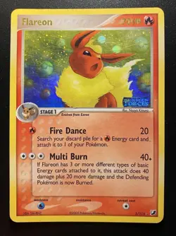 Pokemon Card-Flareon -Holo-Unseen Forces-5/115-ENG-Stamped-Excellent - Image 1