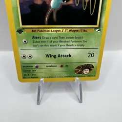 Pokemon Card - Brock's Zubat Gym Heroes 24/132 1st Edition Rare LP - Image 2