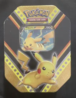 Pokemon SHSW V Powers Pikachu Tin Factory New Sealed - Image 1