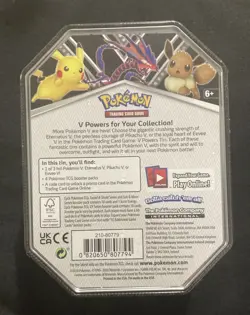 Pokemon SHSW V Powers Pikachu Tin Factory New Sealed - Image 2