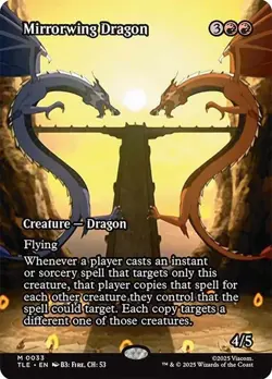 Mirrorwing Dragon Borderles Avatar: The Last Airbender NM MTG - Image 1
