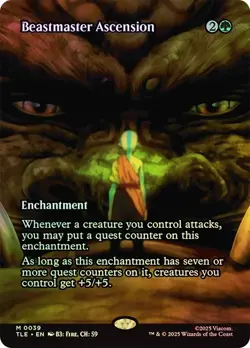 Beastmaster Ascension Foil Borderles Avatar: The Last Airbender NM MTG - Image 1