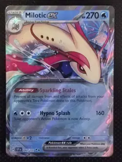 Milotic EX 42/191 Pokemon TCG Scarlet & Violet Surging Sparks Double Rare NM - Image 1