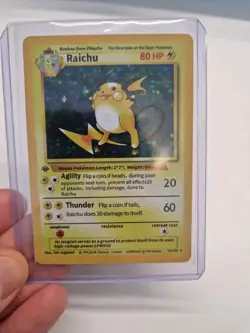 Raichu 14/102 Base Set Holo Pokemon (PRXY Fan Display) - Image 4