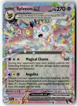 Sylveon ex ⭐ 086/191 Holo Double Rare Surging Sparks 2024 Pokemon NM - Image 1