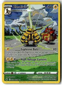 Electivire ⭐ GG08/GG70 Holo Crown Zenith Galarian Gallery Pokemon NM - Image 1