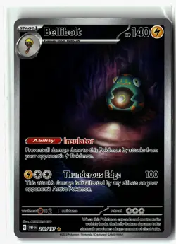 Bellibolt ⭐ 201/197 Holo Illustration Rare Obsidian Flames 2023 Pokemon NM - Image 1