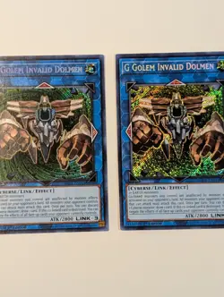 Yugioh TCG - 2x G Golem Invalid Dolmen - BLCR-EN044 - 1st - NM - 1x Secret Rare - Image 4