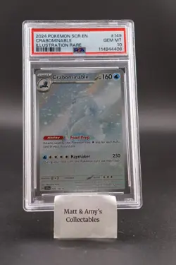 Crabominable 149/142 Sv07: Stellar Crown Holo PSA 10 Illustration Rare Pokemon - Image 1