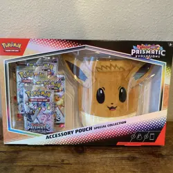 Pokemon TCG Prismatic Evolutions Accessory Pouch Special Collection Box Sealed - Image 1