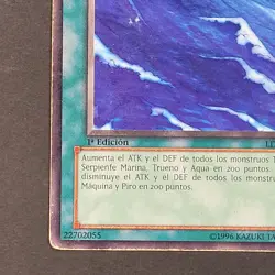 Yugioh TCG - Umi - LDD-S050 / LOB-050 - MP/HP - 1st Vintage Common Spanish 2003 - Image 3