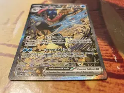 Greninja EX SVP 132 Pokemon Scarlett & Violet Black Star Promo LP Full Art Holo - Image 2