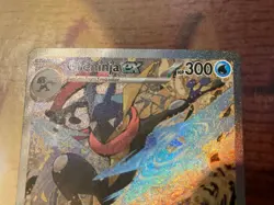 Greninja EX SVP 132 Pokemon Scarlett & Violet Black Star Promo LP Full Art Holo - Image 3