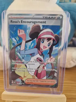Pokemon TCG Perfect Order Rosa’s Encouragement Full Art 114/088 NM - Image 1